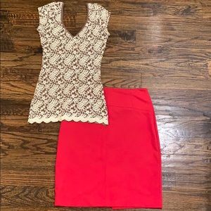 Nude Lace Top